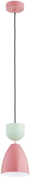 Lustră suspendată pe cablu ENTORI 1xE27/15W/230V roz/mentă