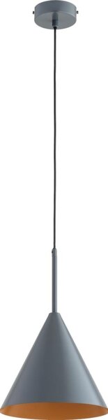 Pendul pe cablu FABO 1x E27/15W/230V, gri