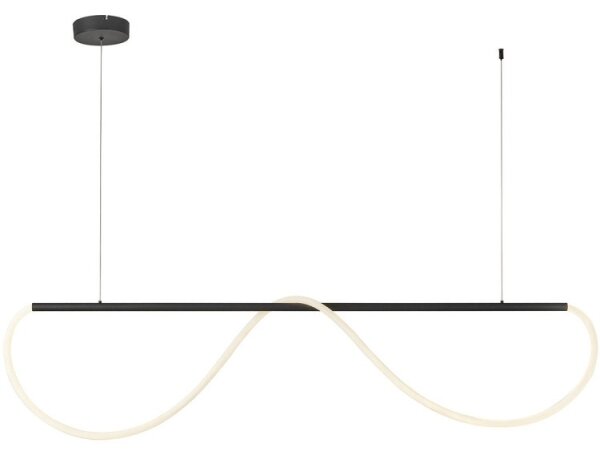 Lampă suspendată LED pe cablu MELECA, 36W, 230V, 3000/4000/6000K, 160 cm, negru
