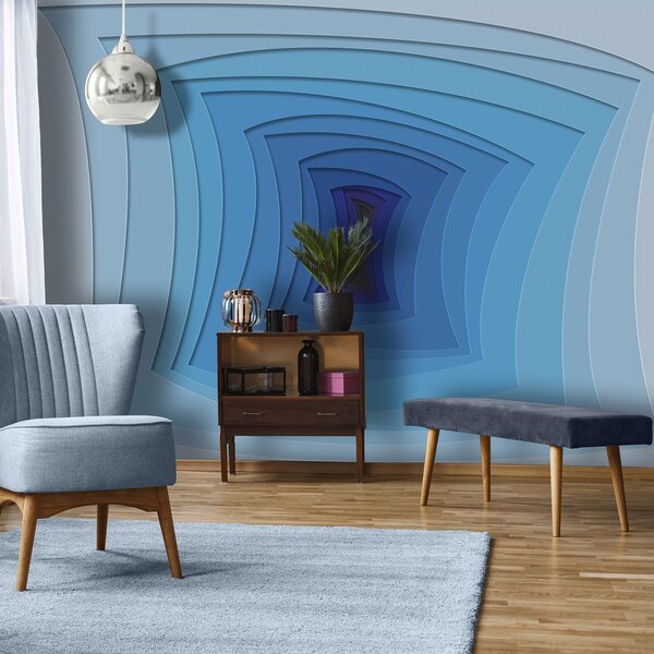 Fototapet - Tunelul albastru (254x184 cm)