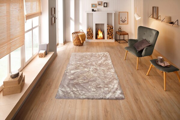 Covor My Home Sammo, blana artificiala, gri, dreptunghiular 120/180 cm