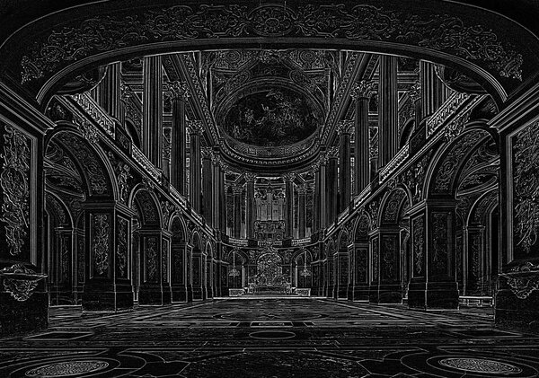 Fototapet - Sala mare, sala din Versaille (254x184 cm)