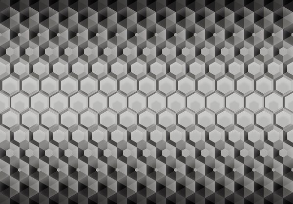 Fototapet - 3D hexagon (152,5x104 cm)