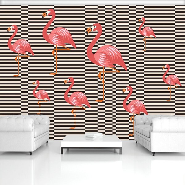 Fototapet - Flamingo (254x184 cm)