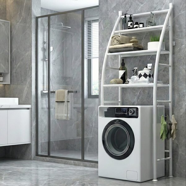 Raft Depozitare Organizator Baie, Toaleta sau Masina de Spalat 160 x 25 x 63 cm