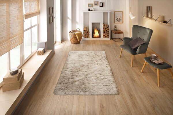 Covor Home affaire Valeria, blana artificiala, taupe, 120/180 cm