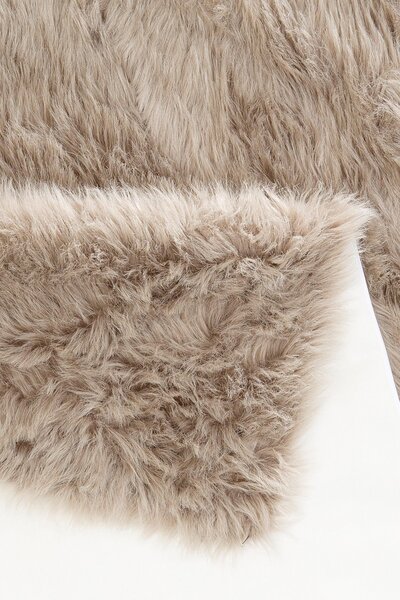Covor Home affaire Valeria, blana artificiala, taupe, 120/180 cm