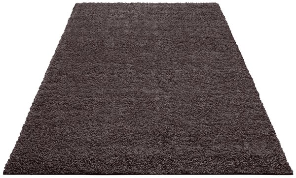 Covor Shaggy gri inchis, 60/90 cm