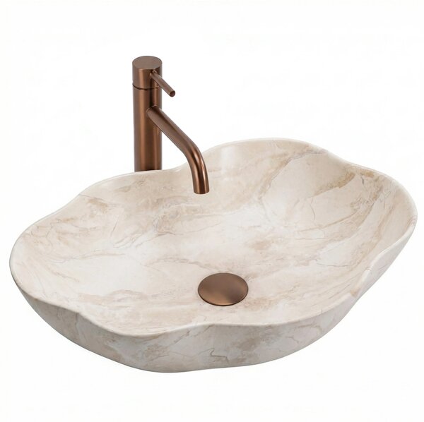Rea Pearl lavoar 50.5x38 cm de blat maro/bej REA-U0619