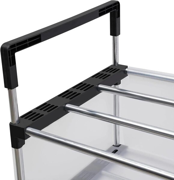 Raft pliabil pentru pantofi cu 5 niveluri, organizator incaltaminte pentru hol si dressing