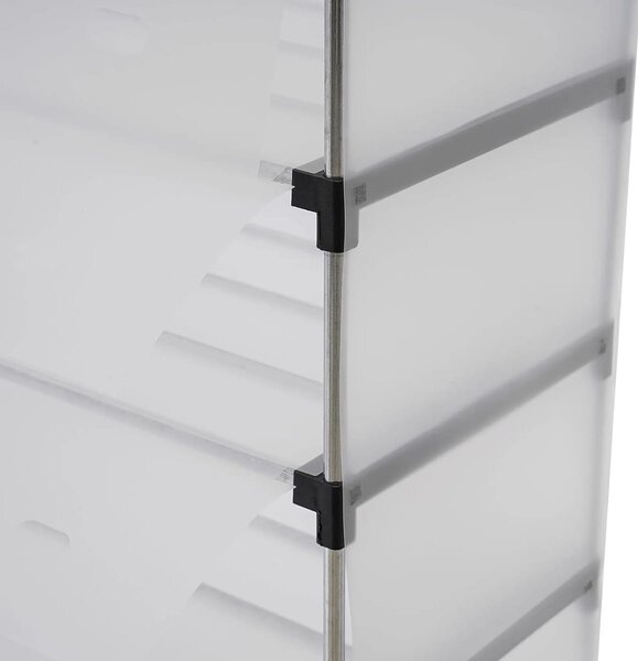 Raft pliabil pentru pantofi cu 5 niveluri, organizator incaltaminte pentru hol si dressing