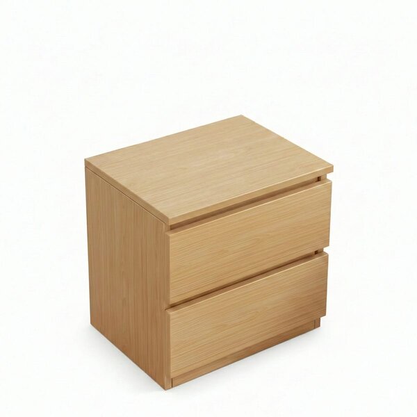 Noptiera Moderna cu 2 Sertare, Design Minimalist, 40x30x41 cm
