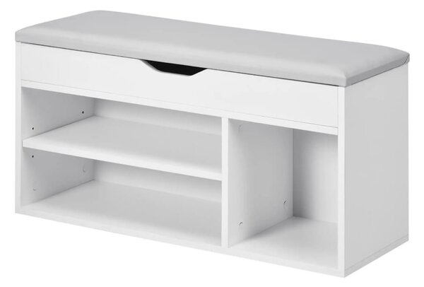 Pantofar Banchetă MDF cu Compartimente Deschise, Design Modern Space Saver