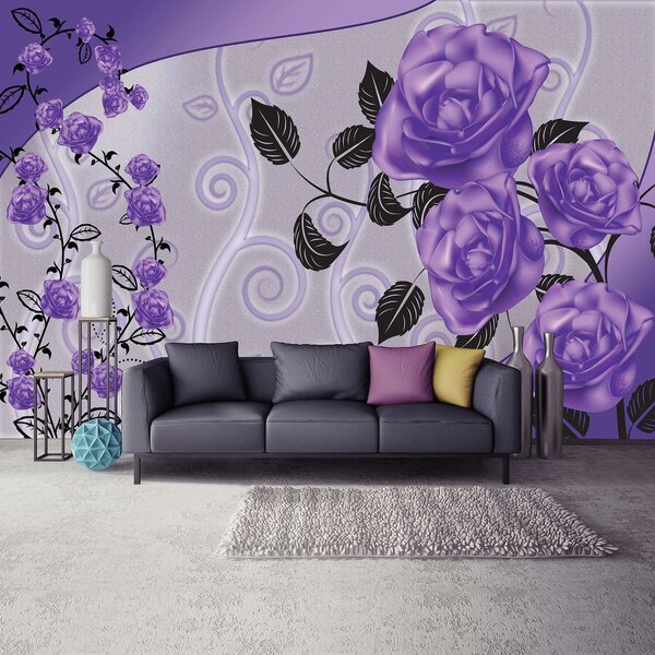 Fototapet - Trandafir violet (152,5x104 cm)
