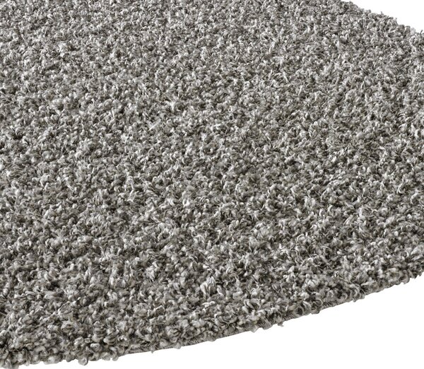 Covor rotund Shaggy gri, 120 cm