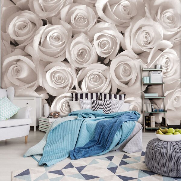 Fototapet - Trandafirii albi (152,5x104 cm)