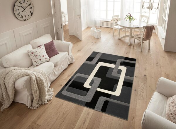 Covor Maxim negru, 120/170 cm