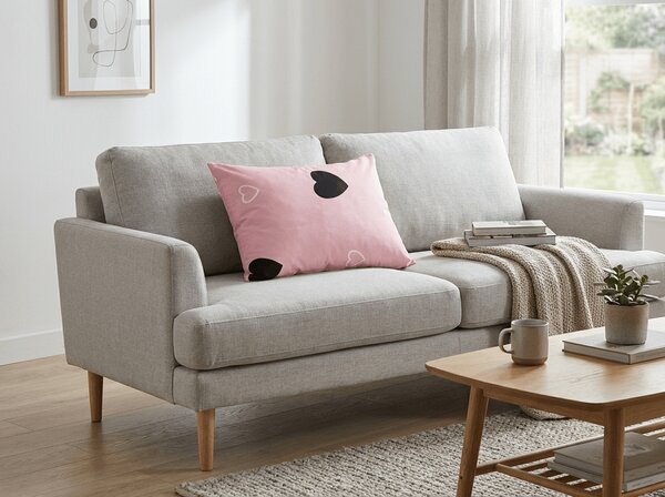 Fata de perna din polibumbac CORAZON POLY 50x70 cm, roz