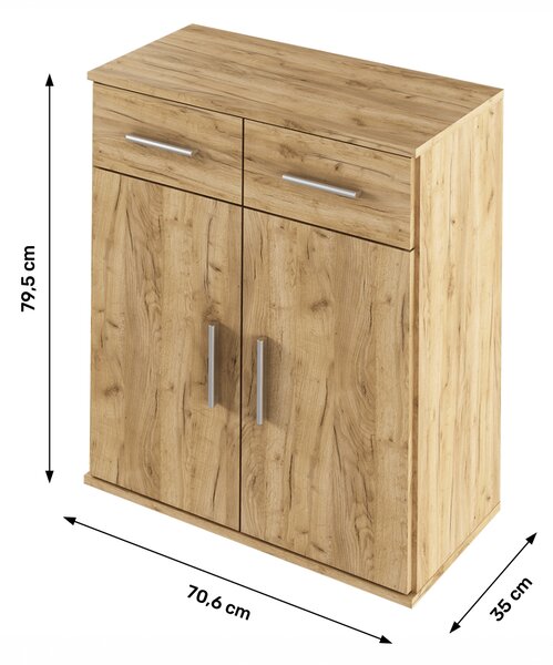 Comodă typ 2 Ressan (Stejar artisan). 1016735