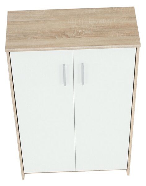 Dulap Hansa 2 NEW 13 JH112 (Stejar sonoma + Alb). 1028704