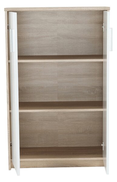 Dulap Hansa 2 NEW 13 JH112 (Stejar sonoma + Alb). 1028704