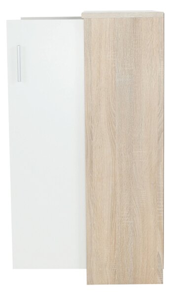 Dulap Hansa 2 NEW 13 JH112 (Stejar sonoma + Alb). 1028704