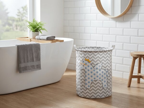 Cos pentru jucarii si rufe cu imprimeu PEGAZ STAR 35x45 cm, colorat