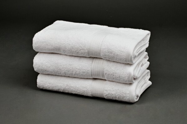 Prosop SOFT 70x125 cm alb, 100% bumbac