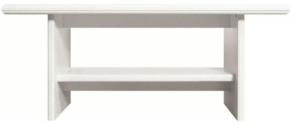 Mobilier living alb clasic IDENTO 6, format din 2 vitrine, masuta cafe