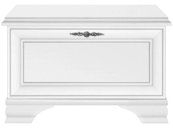 Mobilier hol cu oglinda IDENTO 4, alb, PAL melaminat, format din 4 pie