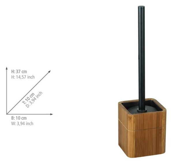 Perie de WC maro din bambus Serro – Wenko