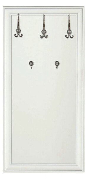 Cuier hol intrare IDENTO, alb, PAL/metal, 75x3x144 cm