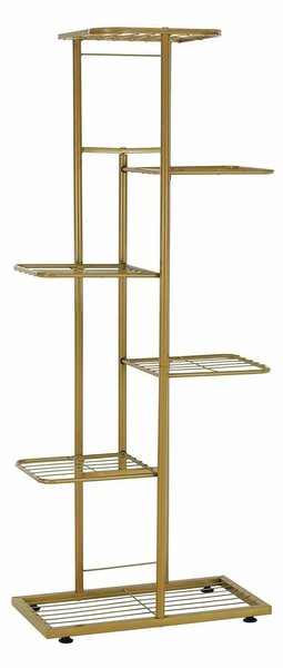 Etajera BAMIR TIP 3, auriu, metal, 44x22x108 cm