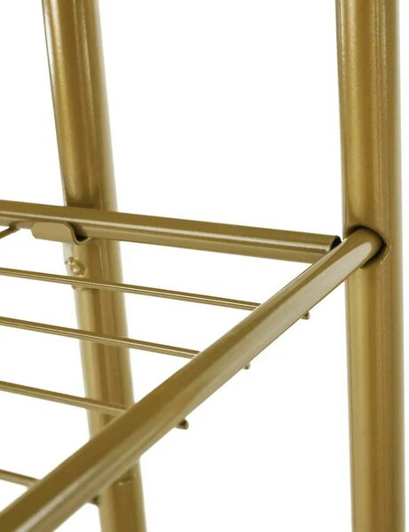 Etajera BAMIR TIP 3, auriu, metal, 44x22x108 cm