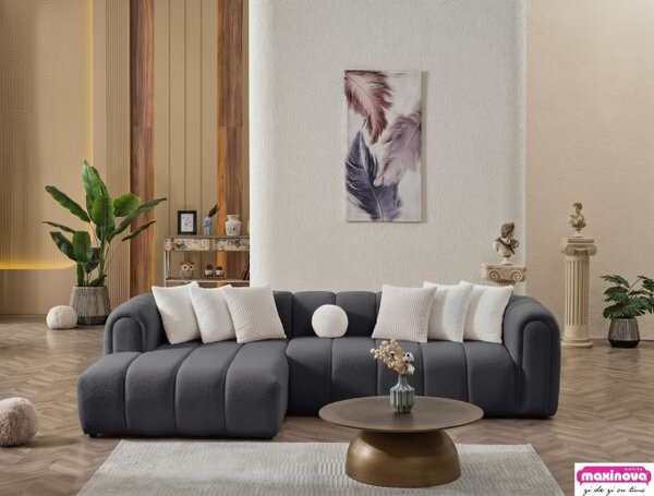Coltar modular Boucle Florida,gri antracit