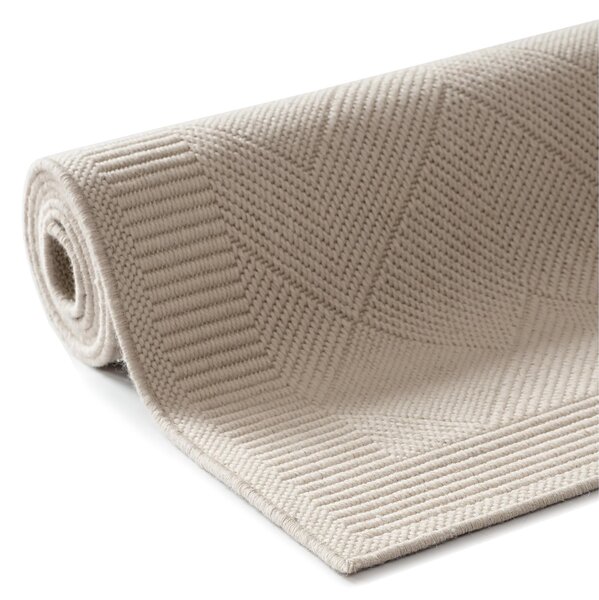 Covor lana tip rogojina, Colectia LANA, 7636-1-68200, Crem, design uni