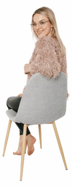 Scaun de sufragerie Laga (gri deschis). 808596