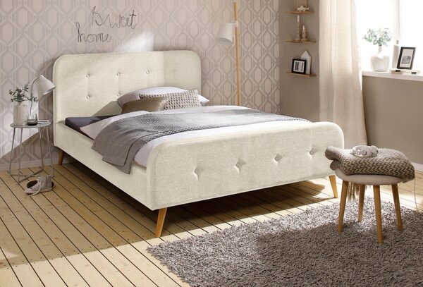 Pat tapitat Amrun crem 140/200 cm