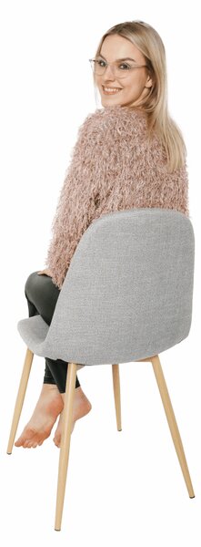 Scaun de sufragerie Laga (gri deschis). 808596