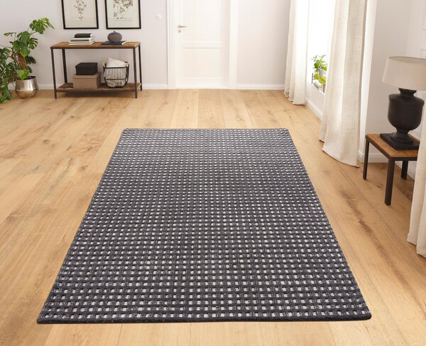 Covor de lână Kubat Theko Exklusiv antracit, 160/230 cm