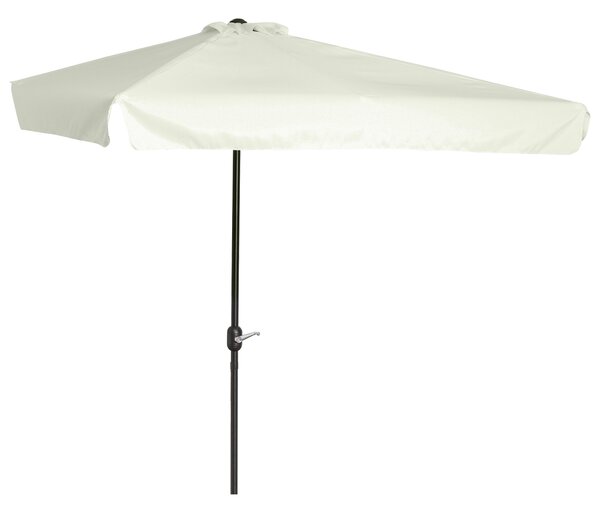 Outsunny Umbrela dreptunghiular pentru gradina cu manivela, 230x130x249cm, Alb Crem | Aosom Romania
