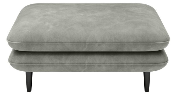 Taburet SOLANO, stofa catifelata gri - Riviera 91, Gama Premium, 108x7