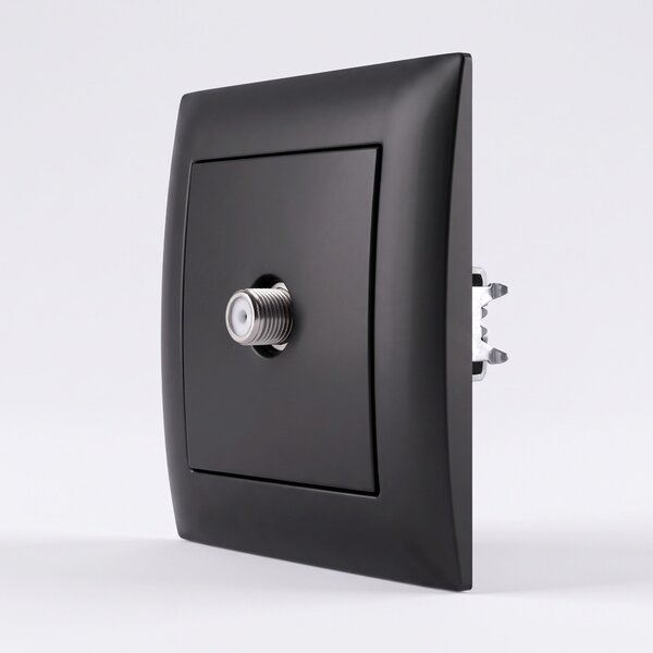 Priză pentru Antenă cu Ramă OSTE JNH012-A BLACK