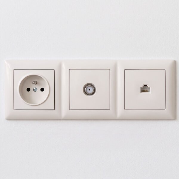 Priză pentru Antenă cu Ramă OSTE JNH012-A BEIGE