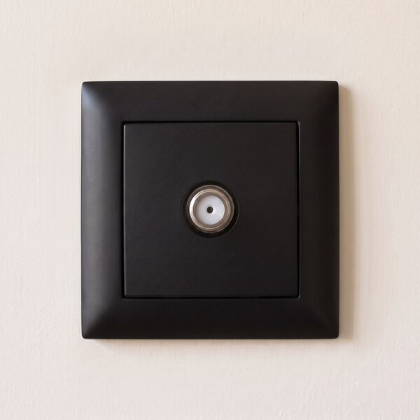 Priză pentru Antenă cu Ramă OSTE JNH012-A BLACK
