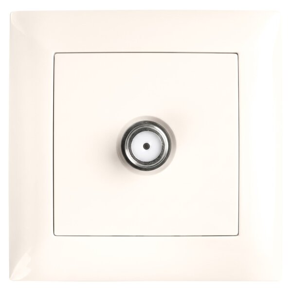 Priză pentru Antenă cu Ramă OSTE JNH012-A BEIGE