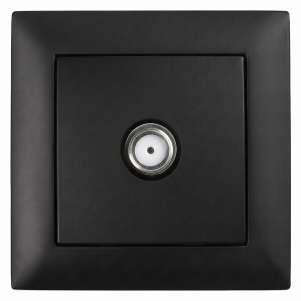 Priză pentru Antenă cu Ramă OSTE JNH012-A BLACK
