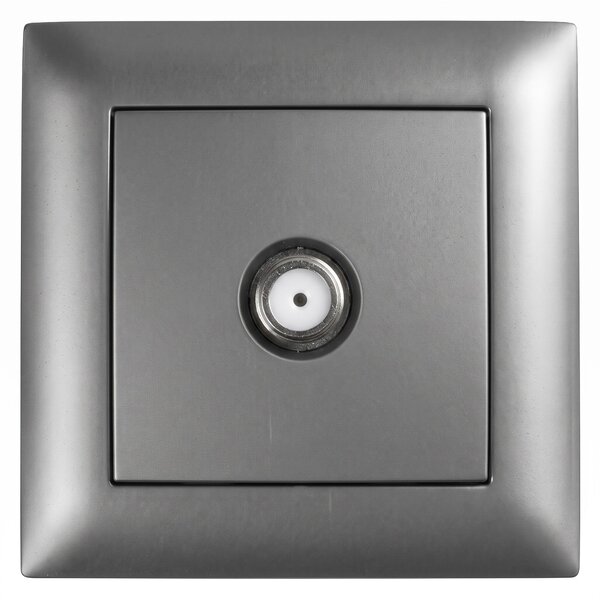 Priză pentru Antenă cu Ramă OSTE JNH012-A GREY