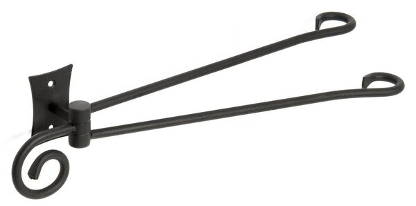 Sapho Sapho, REBECCA suport dublu pivotant pentru prosoape, negru, CC021