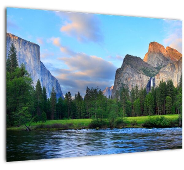 Tablou cu peisaj montan sălbatic (70x50 cm)